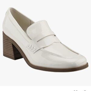 🤍EUC Marc Fisher KChris Heeled Loafer, Ivory, 7M